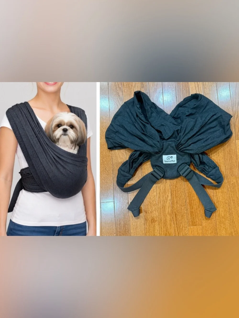 Anccoplus Dog Carriers for Small Dogs, Front Facing Dog Sling Carrier hands free - Picture 1 of 5